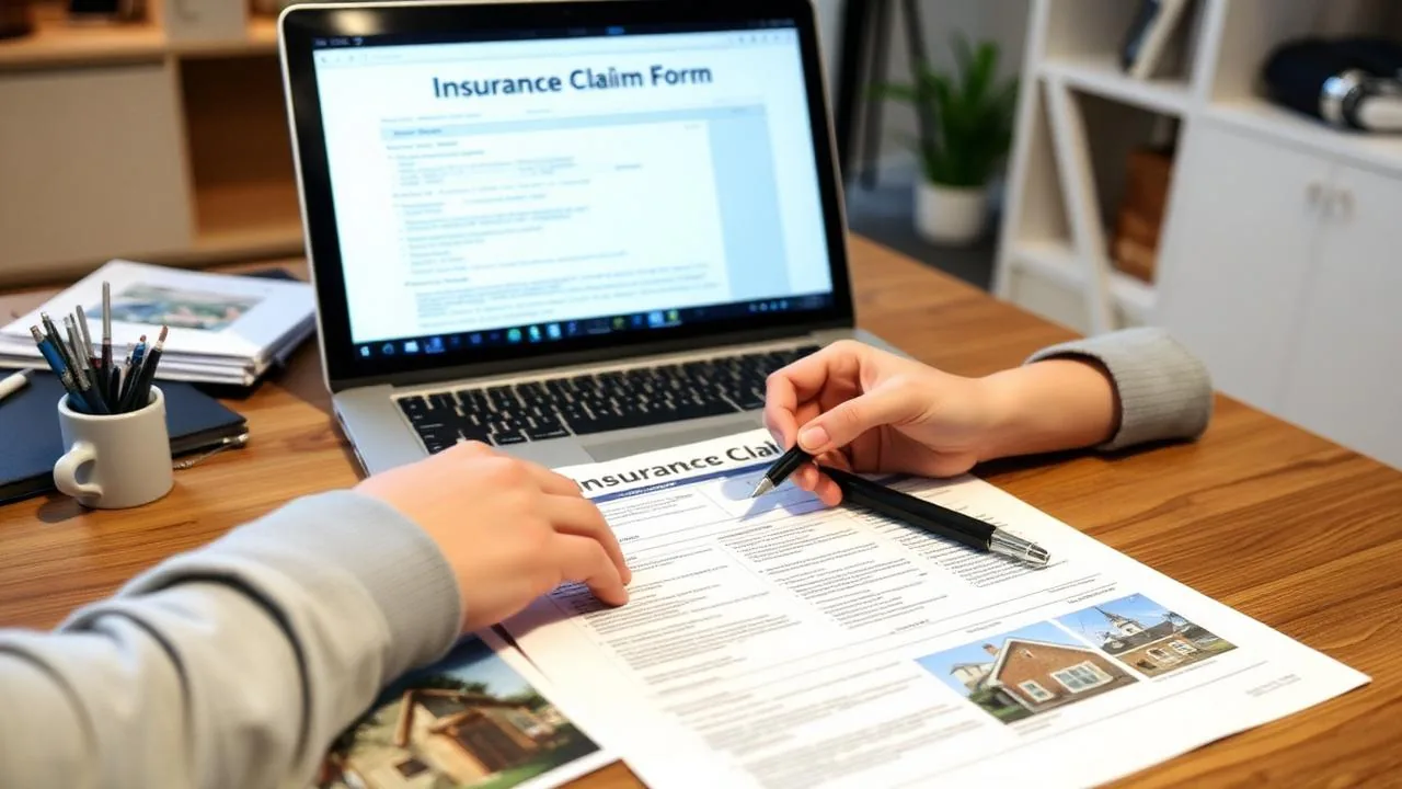 Insurance claim form for water damage
